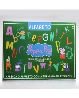 Prancheta Para Colorir Supersérie | Peppa Pig - Alfabeto