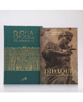 Kit Bíblia do Peregrino Letra Normal Capa Dura Verde + Didaqué | Vivenciando a Fé