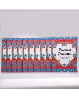 Kit 10 Livros | Preciosas Promessas | Livro Para Colorir