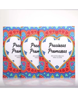 Kit 3 Livros | Preciosas Promessas | Livro Para Colorir