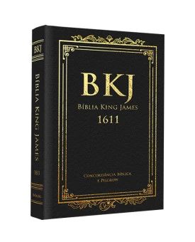 Bíblia | King James Fiel 1611 | Letra Grande | Luxo | Preto