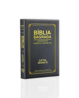 Bíblia Sagrada | Com Harpa e Corinhos | RC | Edição Luxo | Letra Gigante | Preto