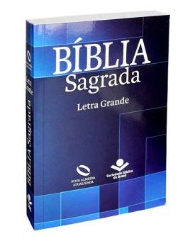 Bíblia Sagrada | NAA | Letra Grande | Brochura | Geométrica | Azul