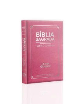 Bíblia Sagrada | Com Harpa e Corinhos | RC | Edição Luxo  |  Letra Gigante | Rosa