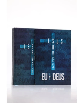  Kit Bíblia Sagrada ACF Letra Gigante Jesus Saves + Devocional Eu e Deus | Caminhos Para Sabedoria