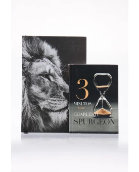 Kit Bíblia Sagrada ACF Letra Gigante Leão Hebraico + 3 Minutos com Charles H. Spurgeon | O Poder da Oração