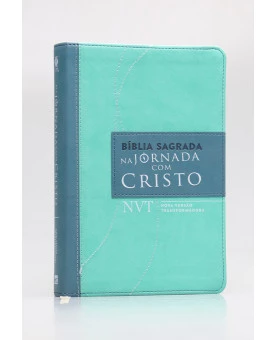 Bíblia Sagrada | NVT | Letra Normal | Capa Sintética | Na Jornada com Cristo | Verde