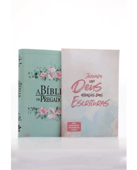 Kit A Bíblia da Pregadora | RC | Flores + Abas Adesivas para Bíblia | Deus | Preciosas Palavras 