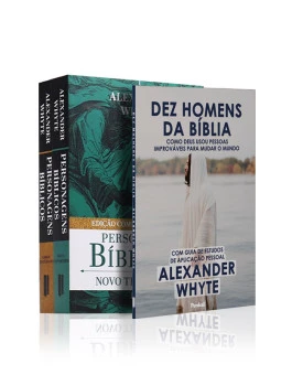 Kit Aprendendo com Grandes Homens | Dez Homens da Bíblia + Box 2 Livros | Personagens Bíblicos | Antigo e Novo Testamento | Alexander Whyte