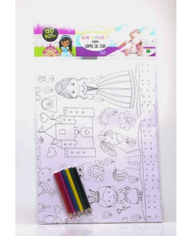 Livro-pôster para Colorir | Princesa | Brasileitura