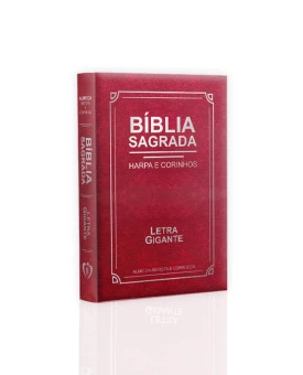 Bíblia Sagrada | Com Harpa e Corinhos | RC | Edição Luxo  |  Letra Gigante | Vermelho