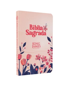 Bíblia KJA | Capa Dura | Slim | Floral Cartoon