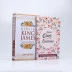 Kit Bíblia KJA | Letra Gigante | Rosa Vintage + Abas Adesivas Lettering | Caminho de Felicidade
