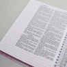 Bíblia Sagrada Anote a Palavra | ACF | Letra Normal | Capa Dura | Camélia | Espiral | Com Espaço Para Anotações