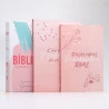 Kit Bíblia da Joyce Meyer Abstrata + Devocional Descobrindo o Real + Diário Para Mulheres de Oração | Mulher de Fé