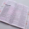  A Bíblia de Estudo da Mulher Sábia | ARC | Harpa Avivada | Letra Hipergigante | Capa Dura | Jardim Aquarela