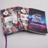 Kit Bíblia Grife e Rabisque ACF | Floral Roxa + Eu e Deus + Abas Adesivas Nébula | Tempo de Sabedoria 