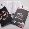 Kit Bíblia Grife e Rabisque ACF | Círculo Floral + Eu e Deus + Abas Adesivas Flores Cruz | Tempo de Sabedoria 