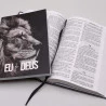 Kit Bíblia Sagrada ACF Letra Gigante Leão Preto e Branco + Devocional Eu e Deus Leão Hebraico | Caminhos Para Sabedoria