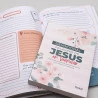 Kit Mapa da Oração Delicadeza + Devocional Palavras de Jesus Em Vermelho Floral Branca | Alivio Abençoado 