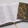 Kit Bíblia ACF Leão Ouro + Devocional Eu e Deus | Palavras que Consolam