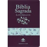 Bíblia Sagrada | RC | Letra Gigante | Capa Sintética | Luxo | Índice | Zíper | Uva/Flores