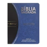 Bíblia Sagrada Slim | NVI | Azul e Preto | Luxo
