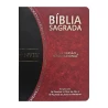Bíblia Sagrada Slim | NVI | Bordô e Preto | Luxo