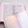 Kit Bíblia de Estudo da Mulher Sábia RC Harpa Letra Grande Vermelha + Eu e Deus Rosas | Cheias de Sabedoria