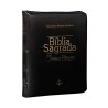 Bíblia Sagrada | Fonte de Bênçãos | RC | Letra Normal | Capa Sintética | Índice | Zíper | Preta
