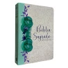 Bíblia Sagrada | RC | Letra Gigante | Semi - Luxo | Reciclato Floral Verde