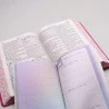 Kit Bíblia RC Harpa Letra Jumbo Ramos Pink + Eu e Deus Lilás | Mulher de Fé 