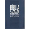 Bíblia Sagrada | RC | Harpa Cristã | Letra Normal | Luxo | Azul | Slim