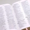 Bíblia Sagrada | AEC | Letra Grande | Capa PU | Salmão Flores