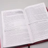 Bíblia Pregação Expositiva | RA | Letra Normal | Luxo | Rosa Flores