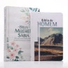 Kit Bíblia da Mulher Sábia | RC | Harpa | Floral Branca + Bíblia do Homem | NVI | Montanha | As 5 Linguagens do Amor