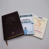 Kit Bíblia de Recursos Para O Minitérios Com Crianças Marrom + As Cinco Linguagens do Amor + Pescadores de Crianças | Cuidando Da Alma Das Crianças