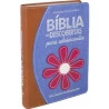  Bíblia das Descobertas para Adolescentes | NTLH | Letra Normal | Capa Sintética | Azul | Marrom