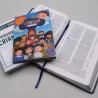 Kit Bíblia de Recursos Para O Minitérios Com Crianças Azul + Bíblia Infantil Colorida + Pescadores de Crianças | Discipulando o Coração da Criança