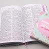 Kit Bíblia Grife e Rabisque + Devocional Palavras de Jesus em Vermelho | Floral Verde | Volte a Sonhar 