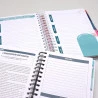Kit Planner Feminino Amarilis Rosa + Planner Masculino Clássico Azul | Planejamento Para Casais 