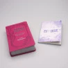 Kit Bíblia RC Harpa Letra Hipergigante Pink Índice + Eu e Deus Lilás | Mulher de Fé