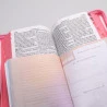 Kit Bíblia RC Harpa Letra Hipergigante Rosa Índice Zíper + Eu e Deus Lilás | Mulher de Fé