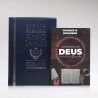 Kit Bíblia de Estudo KJA Letra Hipergigante Azul + Devocional Spurgeon Café | Momento Diário
