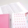 Kit Bíblia ACF Floral Aquarela Com Espaço Para Anotações + Planner Feminino Amarilis Rosa | Constância na Fé