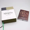 Kit Bíblia de Estudo Spurgeon King James 1611 Verde e Preta + Devocional Spurgeon