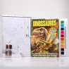 Kit Pôster Gigante + Livro Para Pintar com Aquarela | Dinossauros