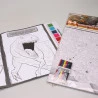 Kit Pôster Gigante + Livro Para Pintar com Aquarela | Dinossauros