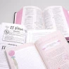 Kit Bíblia NVI Harpa Letra Hipergigante Flores Cruz + Guia Bíblico + Devocional | Propósito da Fé