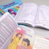 Kit Bíblia Infantil + Harpa Avivada e Corinhos + Tapete Gigante + 365 Histórias Bíblicas | Turminha